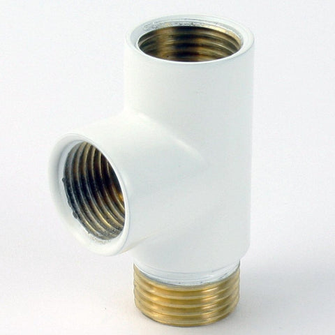 T-Piece Dual Fuel Adaptor White, Black or Chrome