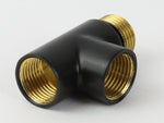 T-Piece Dual Fuel Adaptor White, Black or Chrome