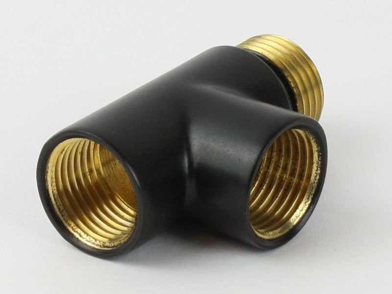 T-Piece Dual Fuel Adaptor White, Black or Chrome