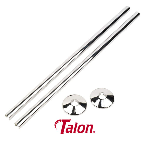 Talon Snappit Towel Rail Radiator Pipe Covers Chrome