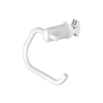 White Towel Radiator Toilet Roll Holder Chrome/ White