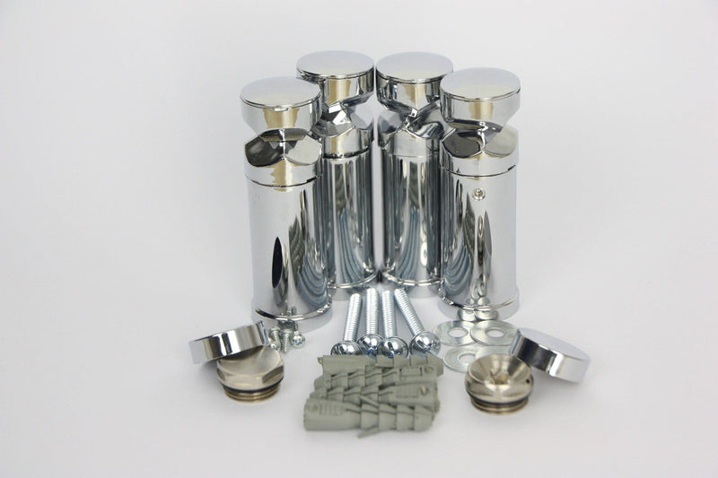 Chrome / With Plugs And Covers Towel Radiator Universal Black White Chrome Brackets