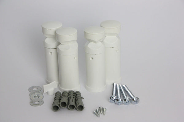 White / Without Plugs Towel Radiator Universal Black White Chrome Brackets