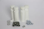 White / Without Plugs Towel Radiator Universal Black White Chrome Brackets