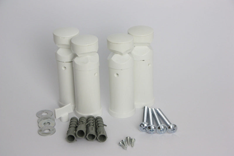 White / Without Plugs Towel Radiator Universal Black White Chrome Brackets