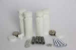White / With Plugs And Covers Towel Radiator Universal Black White Chrome Brackets