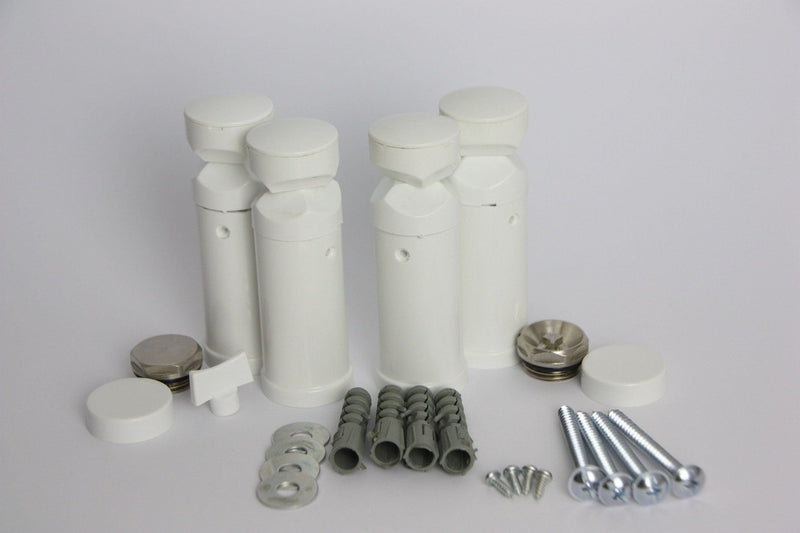 White / With Plugs And Covers Towel Radiator Universal Black White Chrome Brackets