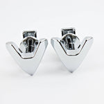 Vip Additional Towel Rail Hooks White / Chrome