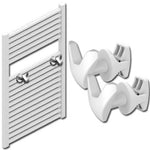 White / Single Vip Additional Towel Rail Hooks White / Chrome