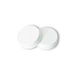 White Cover Caps For Towel Rail Bleed & Blanking Plugs