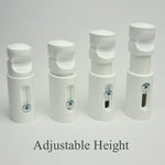 White Ellipse Towel Rail Wall Bracket Set
