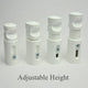 White Ellipse Towel Rail Wall Bracket Set