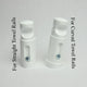 White Ellipse Towel Rail Wall Bracket Set