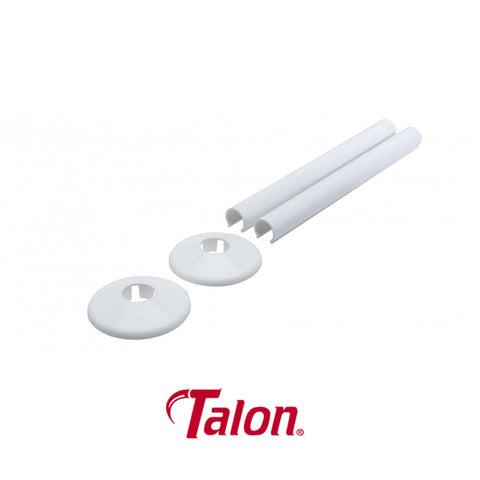 Talon Snappit Towel Rail Radiator Pipe Covers White